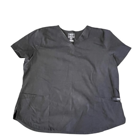 Cherokee Workwear black scrub top size 2Xl GG - Picture 1 of 2